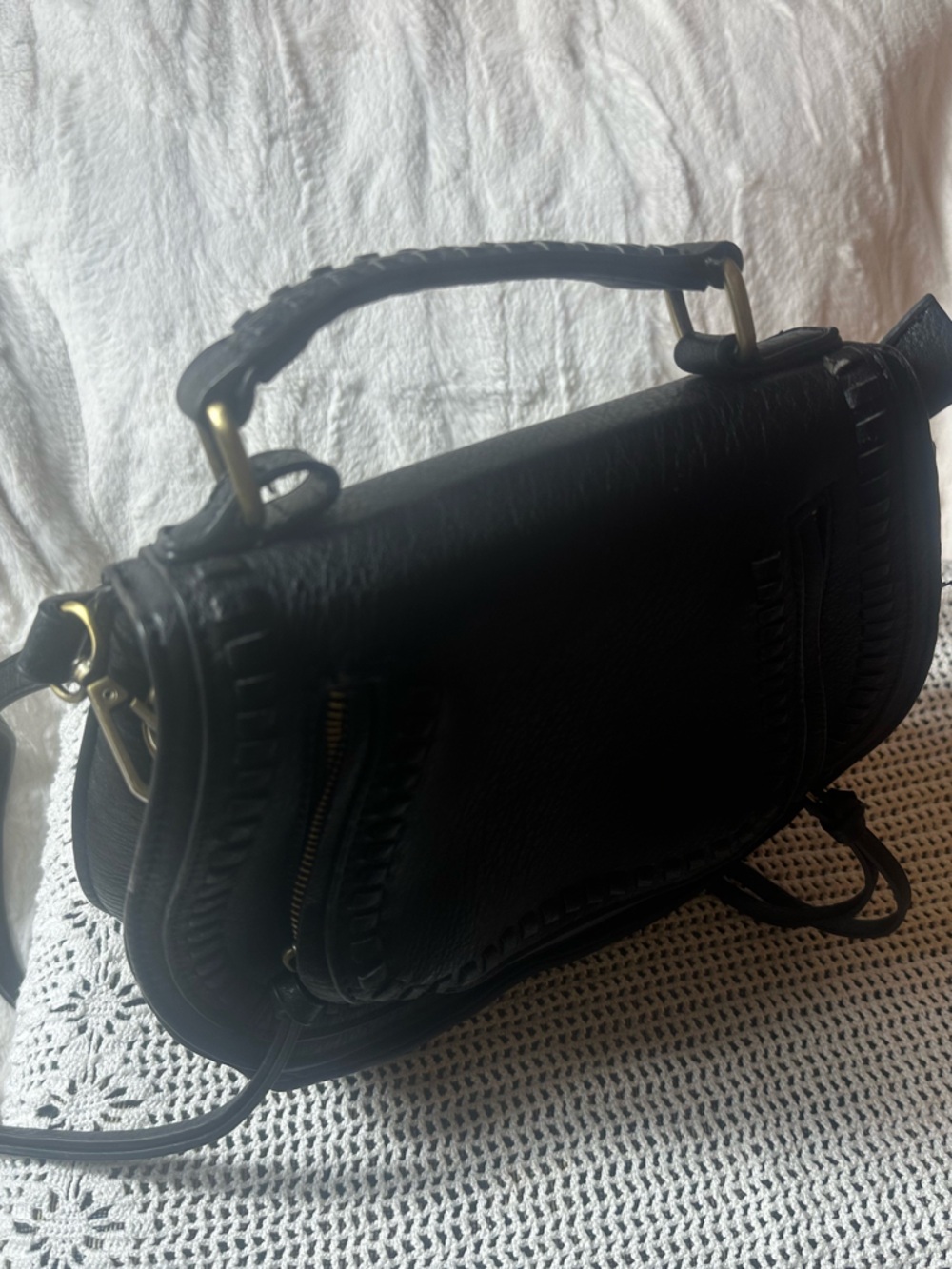 Antik Kraft Black Leather Top-Handle Women's Satchel - Classic Everyday Bag